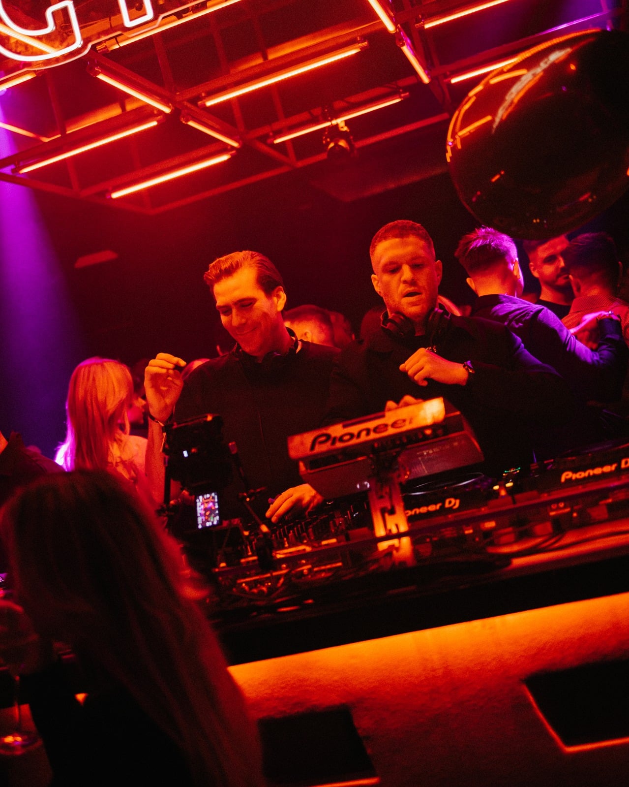 DJ set on the main floor