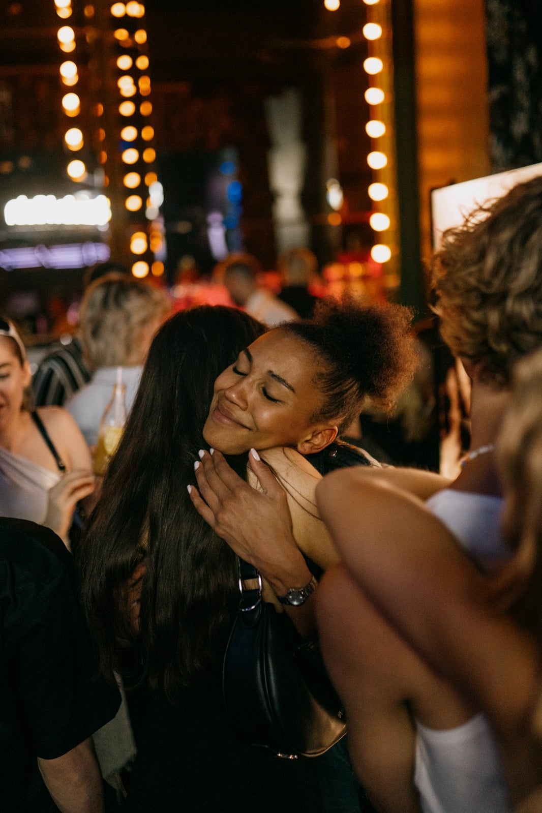 Friends celebrating
